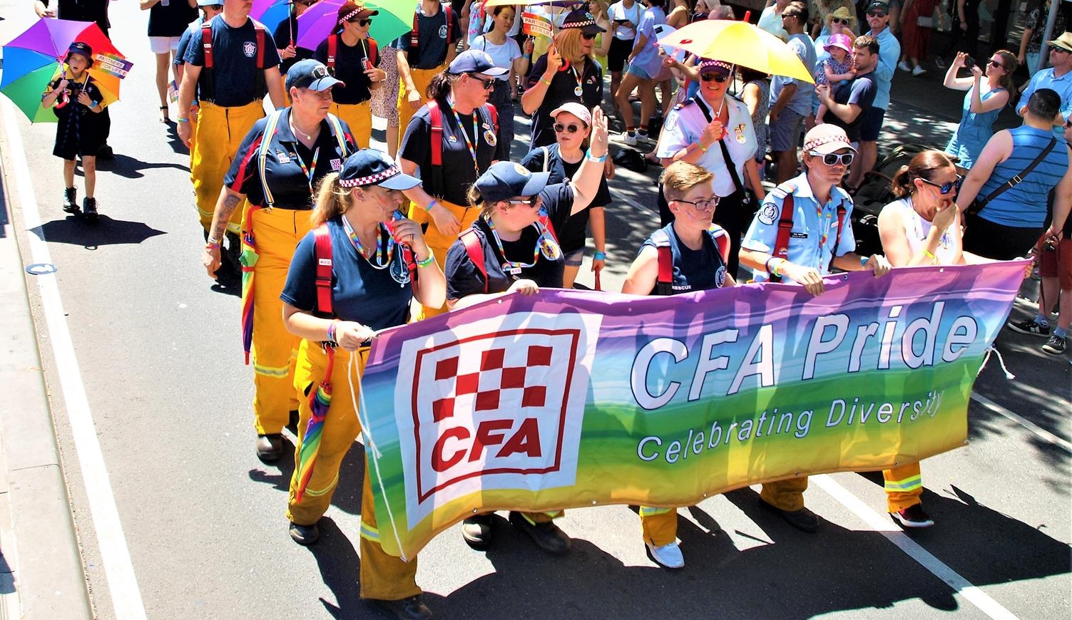 Calling for participants to march with CFA
