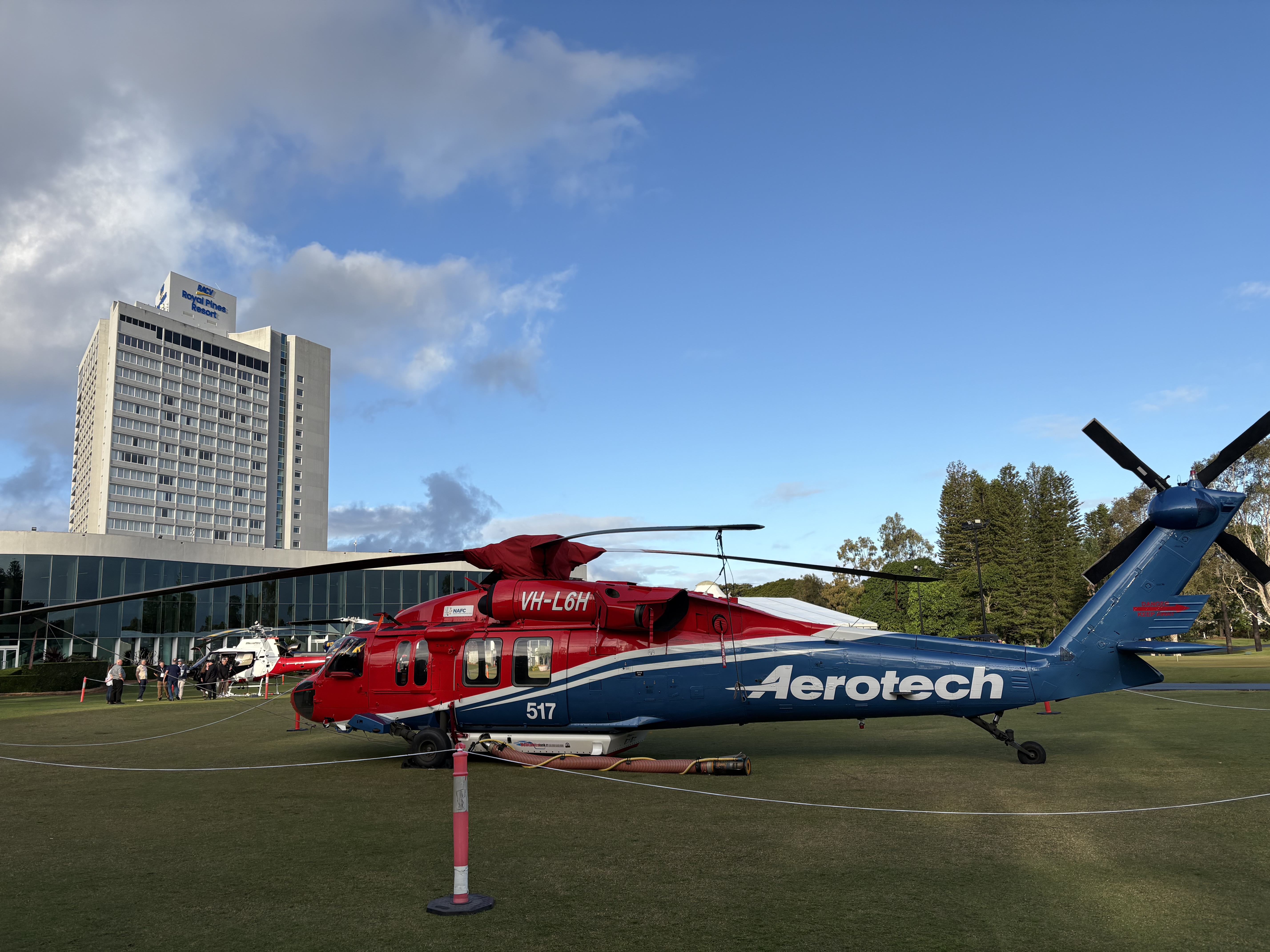 The BlackHawk next to the first hole of the RACV resort.