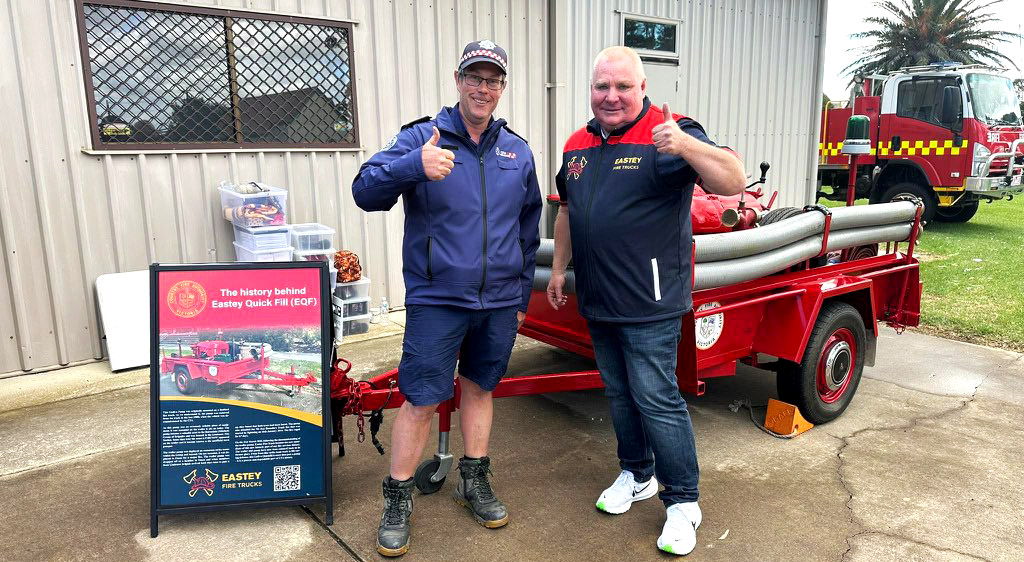 Lindenow Captain Lee Bruse and Eastey co-founder Brett Eastwood
