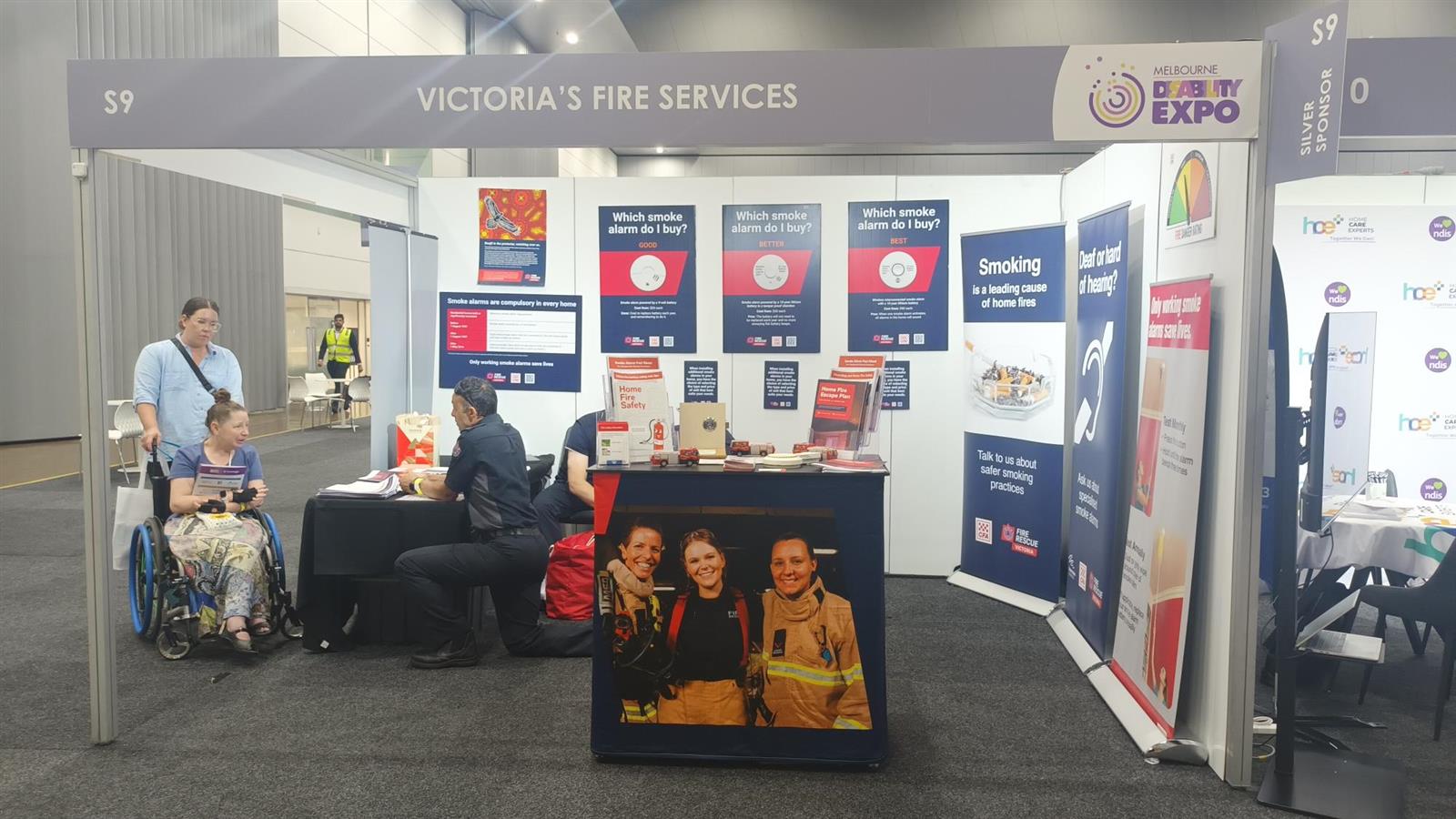 The Fire Services stand