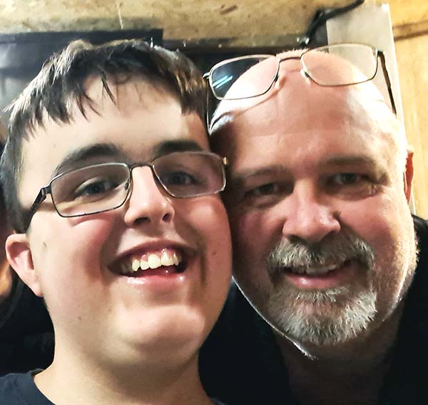 Mick and his son Kane