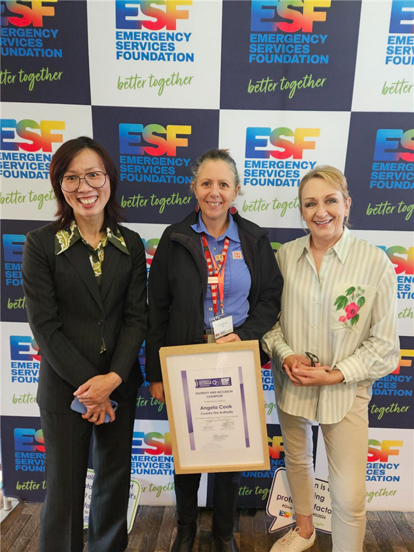 Angela Cook received this year's Diversity & Inclusion Champion Award
