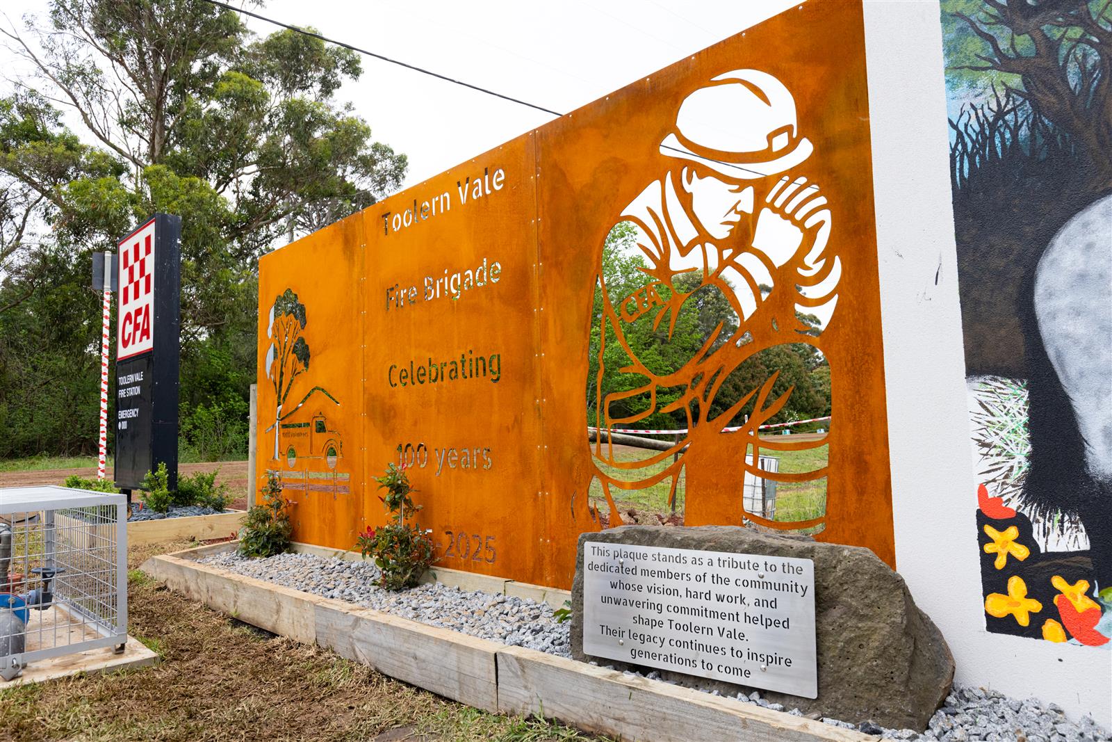 The community wall was unveiled to celebrate the brigade. Image: Uniform Photography