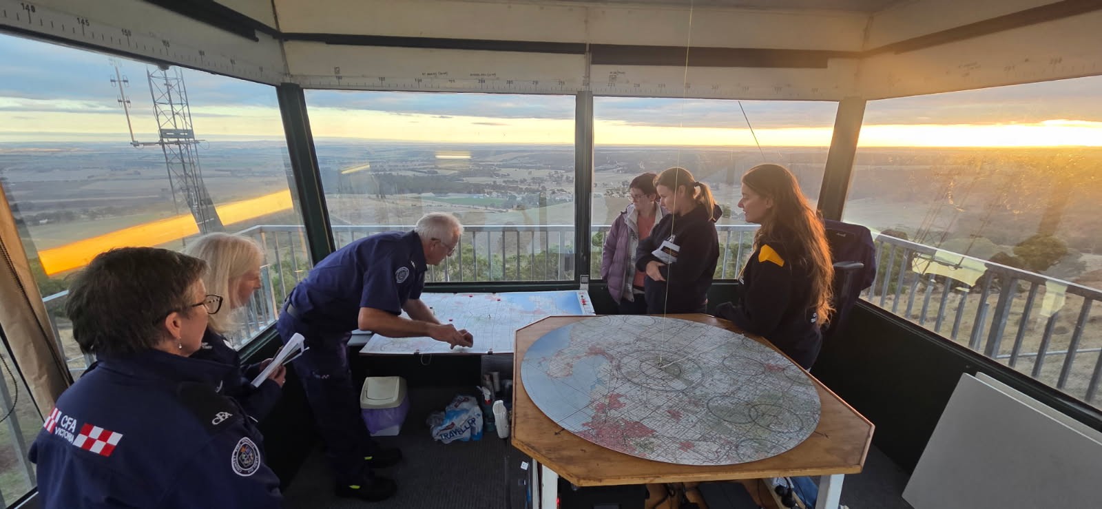 Participants learning about triangulation