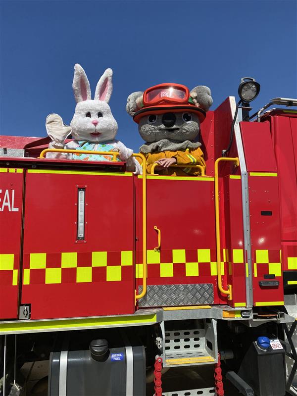 Easter Bunny makes an appearance every year (this was in 2022)