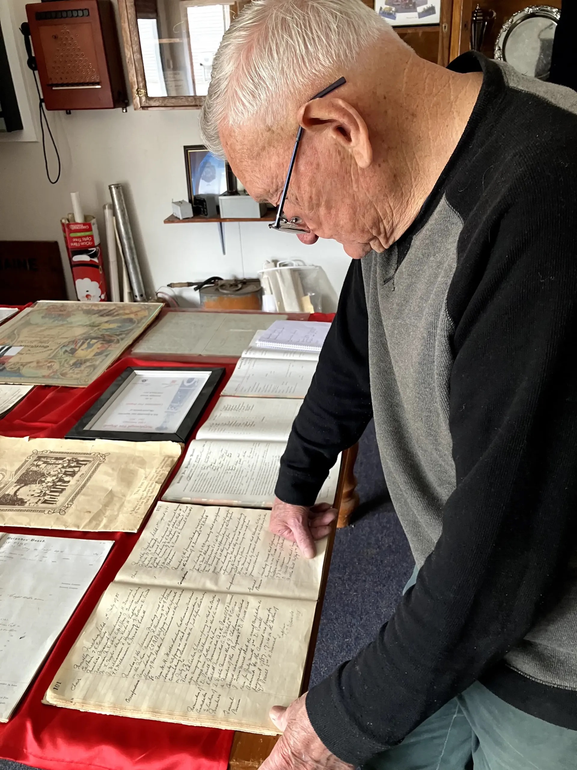 Chappie sees the books as a rich intergenerational community archive. Picture: Supplied