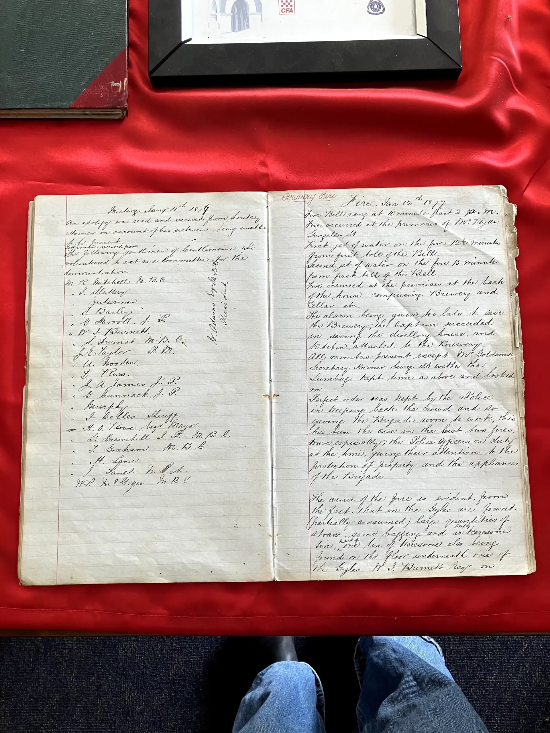The Fire Books contain lengthy details including the causes of fires, duration of responses, the financial cost of damages and more. Picture: Supplied