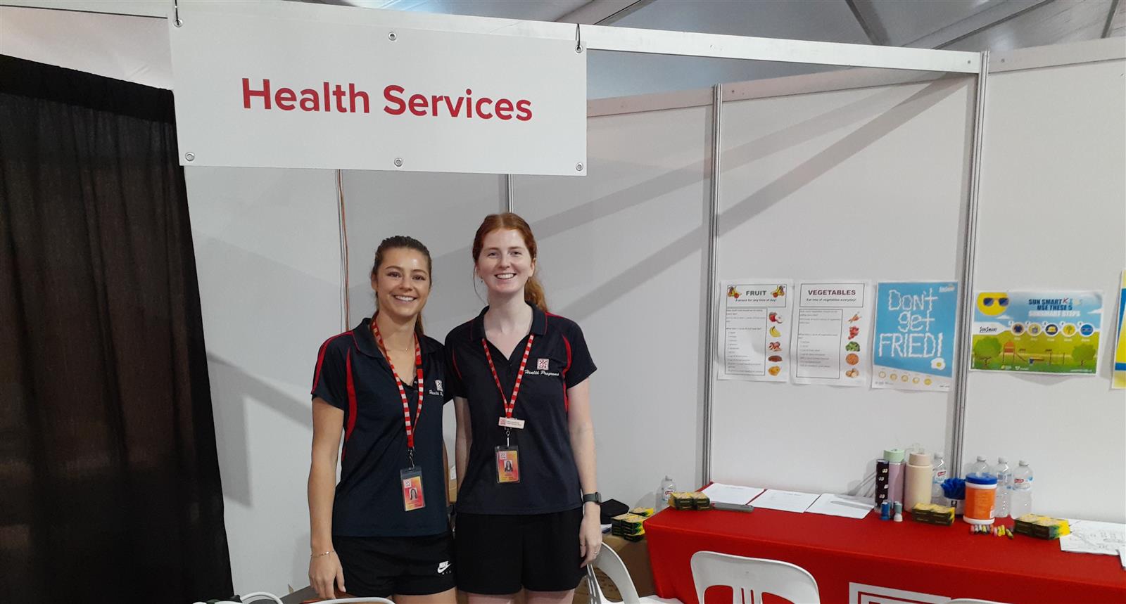 Find our friendly Health Services team in the main Marquee!