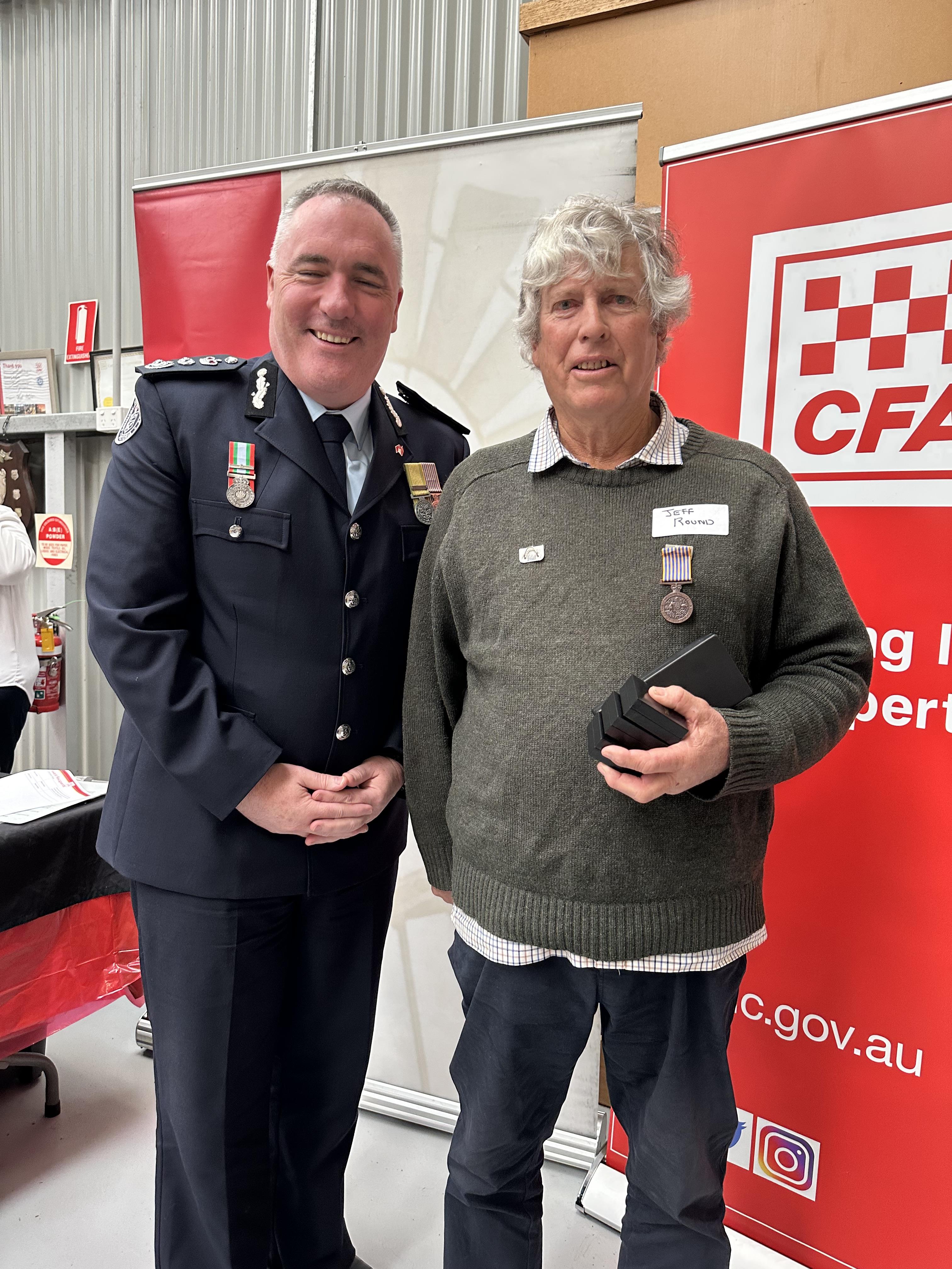 Jeffrey Round Receiving National Medal and 55 years of service