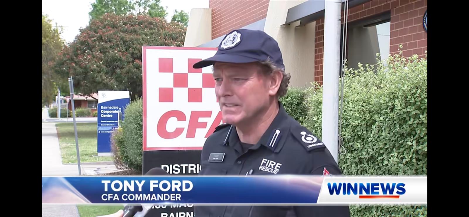 Welcome Commander Tony Ford