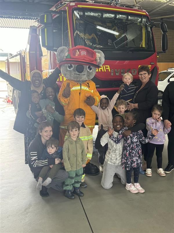 Visit from Captain Koala