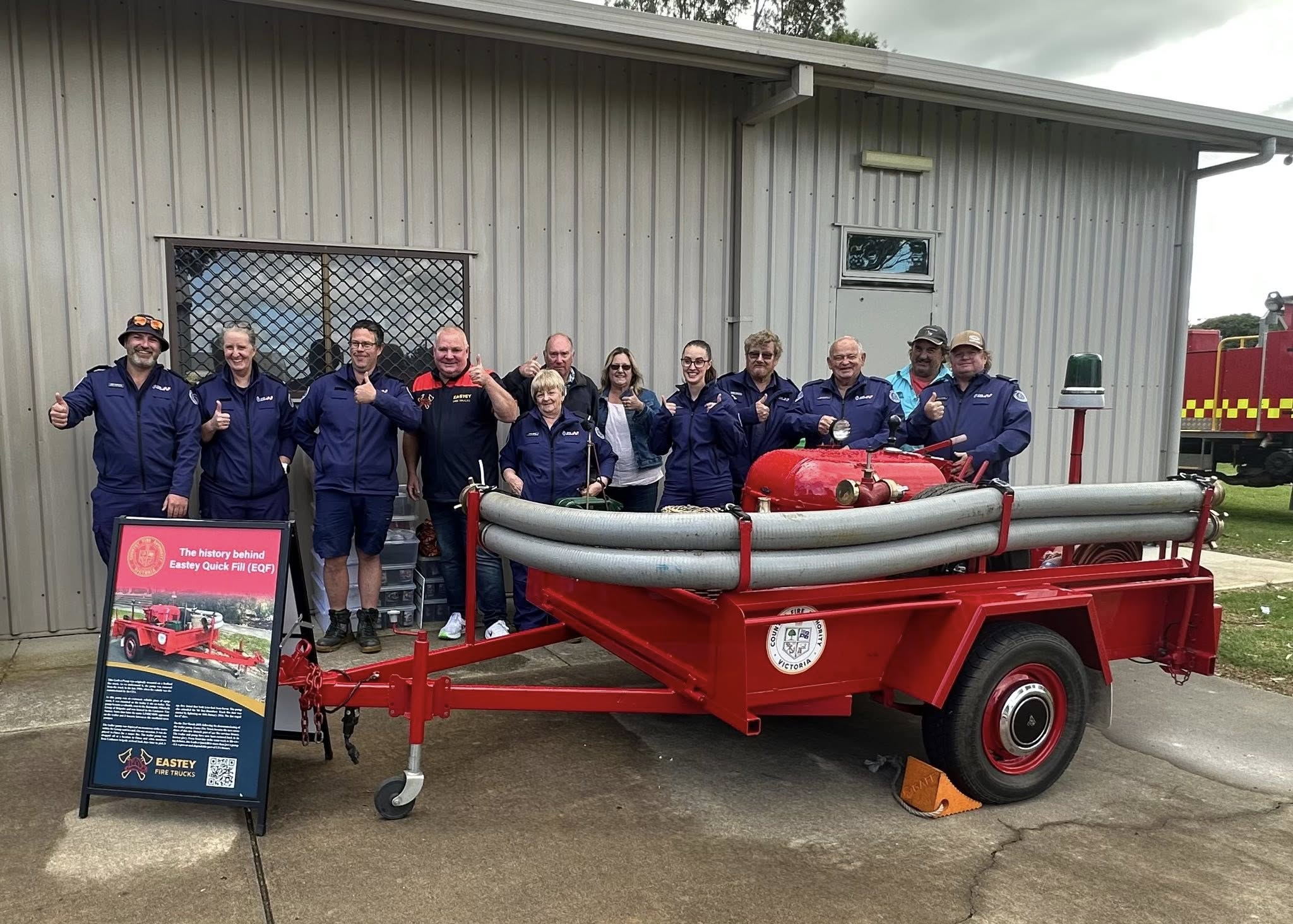 Lindenow members with the quick fill