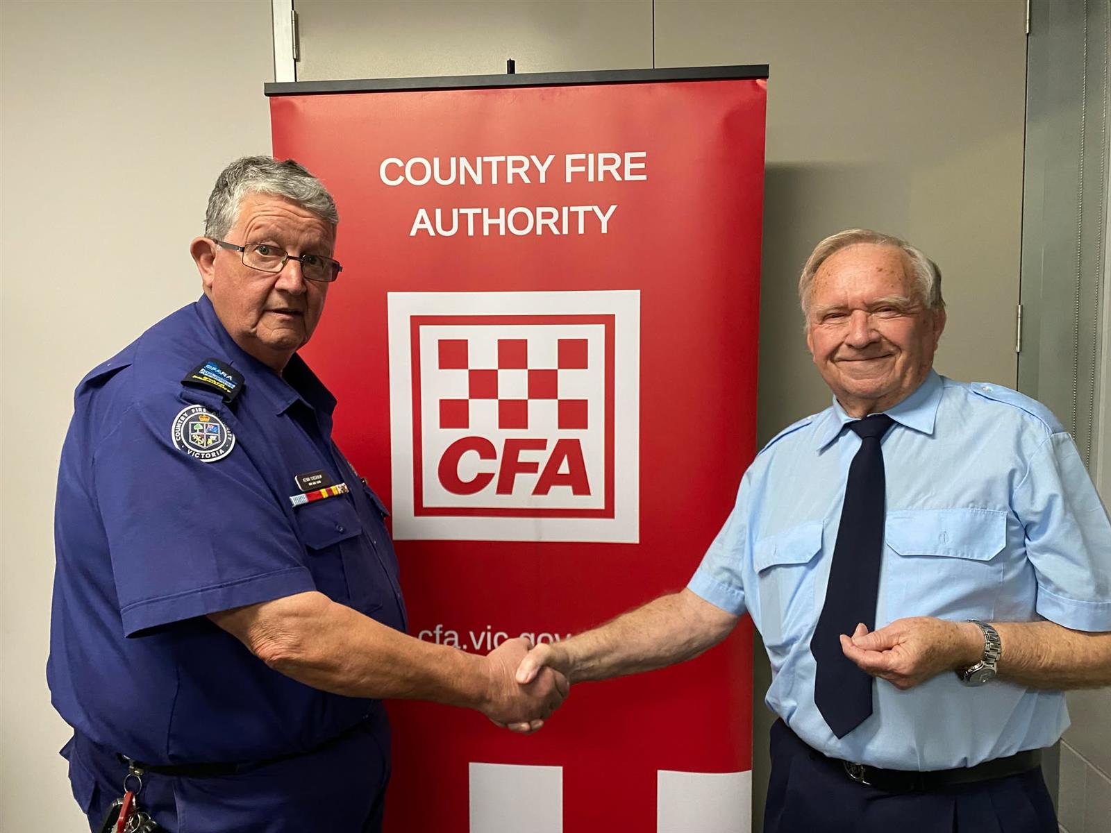 Bill McIntosh and Kevin Chisholm, founding members of the CFA Rescue Association