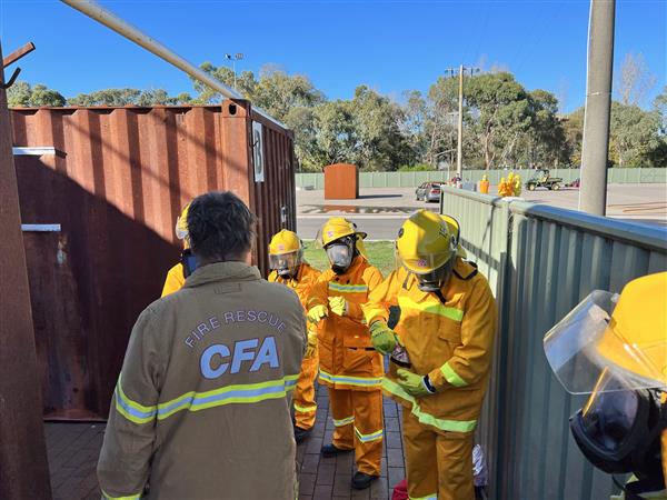 Image of hot fire training