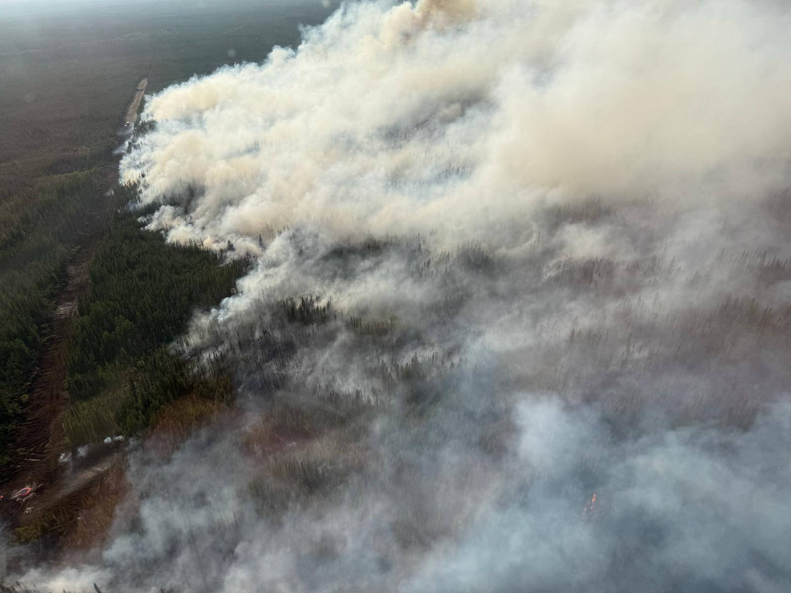 fire in canada in caopy