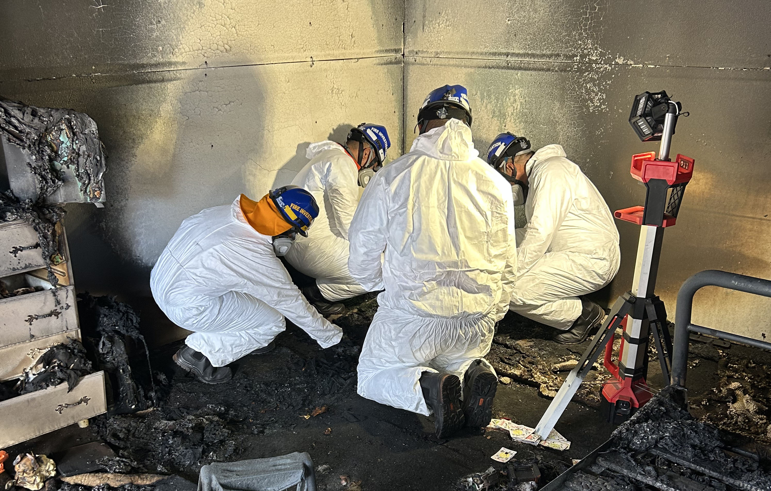 Samoan firefighters train at Huntly campus